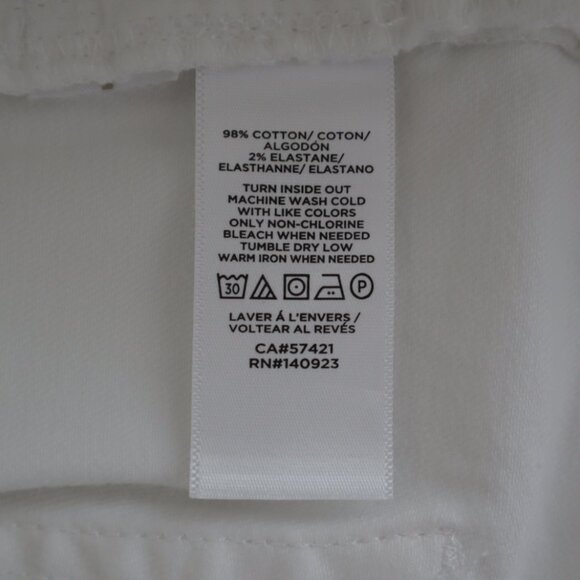 LOFT White Curvy Skinny Jeans | 32/14 - Picture 6 of 9